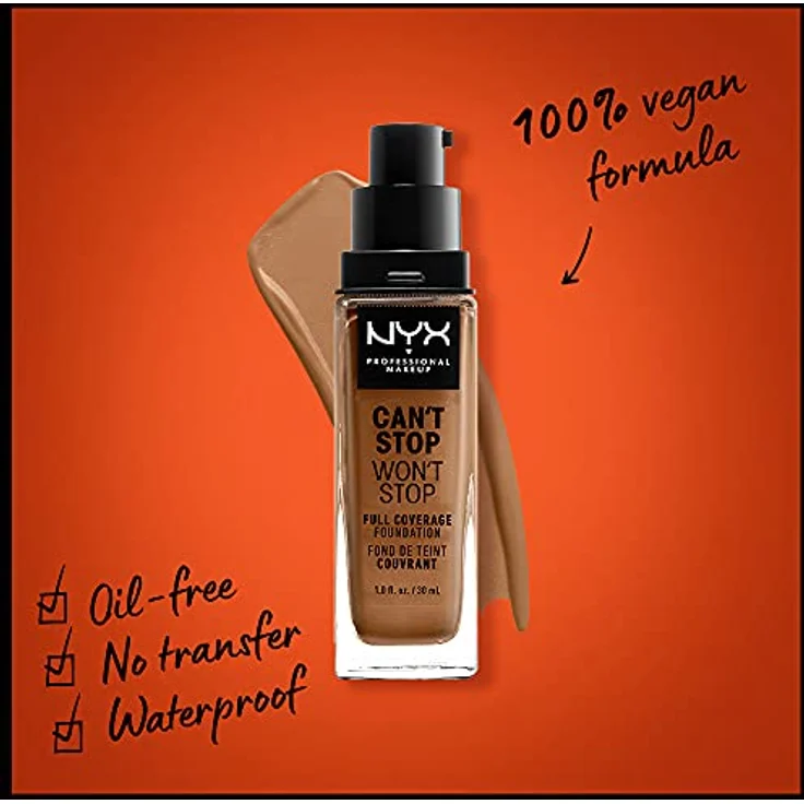 NYX Professional Make-up Can't Stop Won't Stop Honey 30 ml – Bild 2