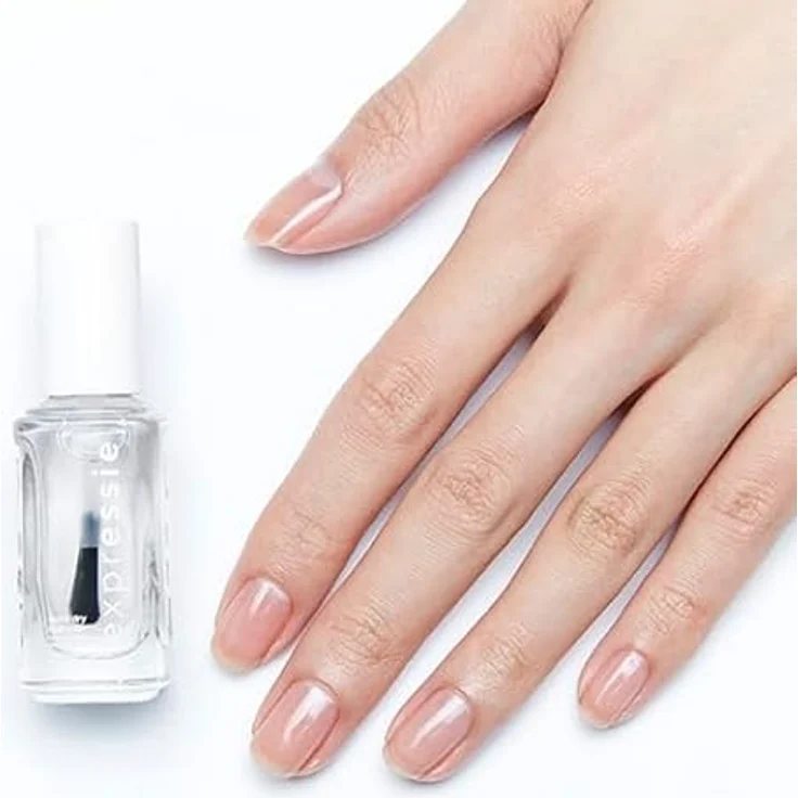 Essie Schnelltrocknender Nagellack „expressie“, Nr. 390 always transparent, Klar, Vegane Formel, 10 ml – Bild 4