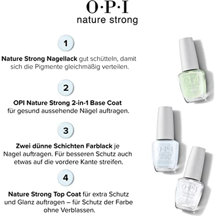 OPI Nature Strong Nagellack 15 ml Raindrop Expectations – Bild 5