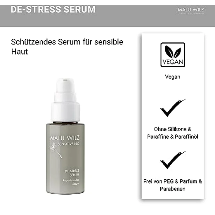 Malu Wilz DE-Stress Serum 30 ml I Schützendes Gesichtsreinigungs-Serum mit Hyaluronsäure, Trüffel-Extrakt & Ectoin – Bild 3