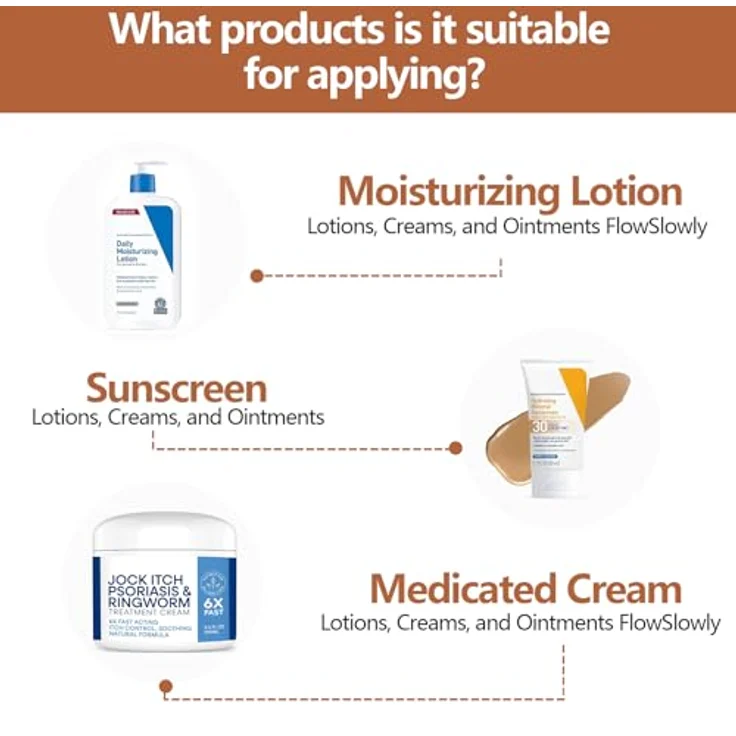 Svarvns Eincremehilfe Lotion-Applikator für Rücken/Füße/Beine, 17" langer Kunststoffgriff, 2 austauschbare Pads, rutschfester Griff, rosa – Bild 3