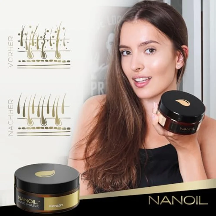 NANOIL Keratin Haarmaske 300 ml – Bild 5