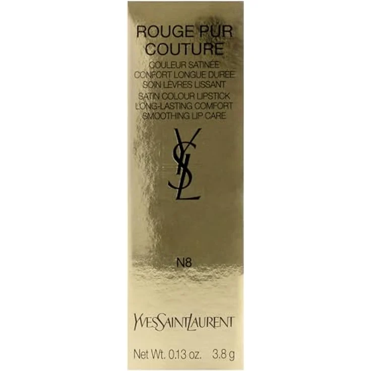 Yves Saint Laurent Rouge Pur Couture N8, Lippenstift + Lipgloss, 3.8 g, intensives Farbfinish – Bild 5