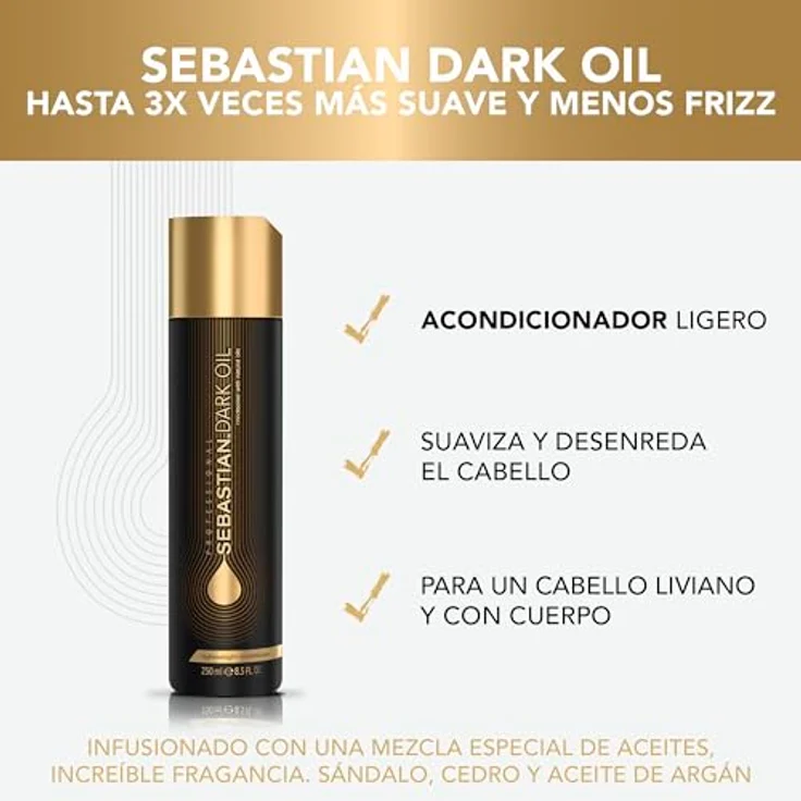Sebastian Foundation Dark Oil Lightweight Conditioner 250 ml – Bild 3