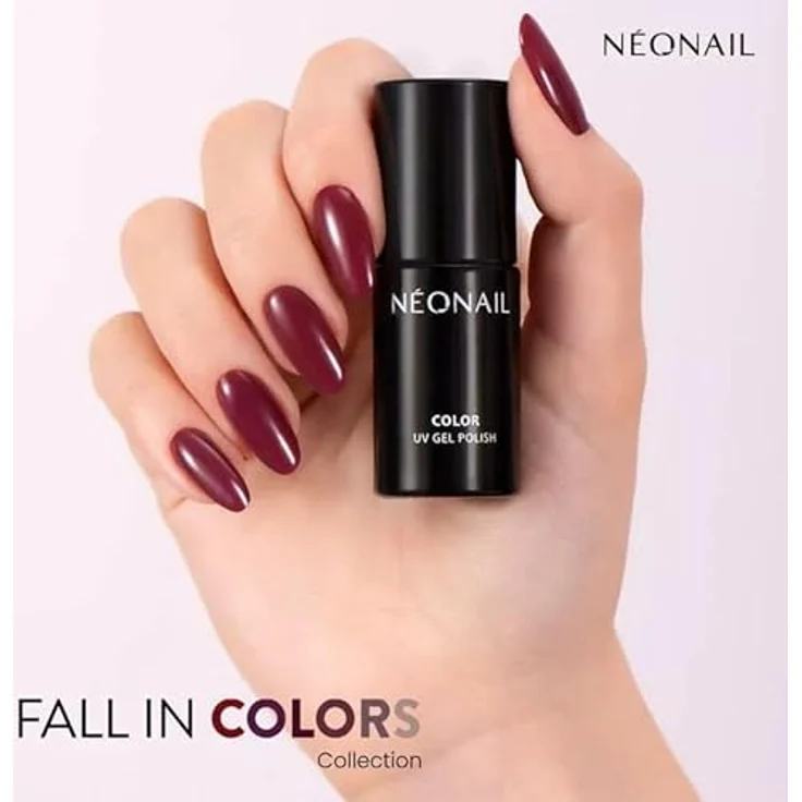 NÉONAIL UV Nagellack Charming Story, 7,2 ml, dunkler Rosaton, starke Pigmentierung, langanhaltend bis 21 Tage, für Gel Nägel und Nageldesign – Bild 4