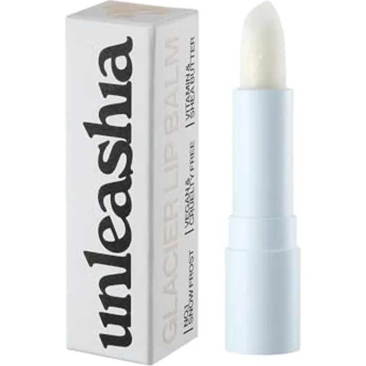 Unleashia Glacier Vegan Lip Balm, Lippenbalsam für Damen mit Sheabutter und Vitamin E, 3,3 g