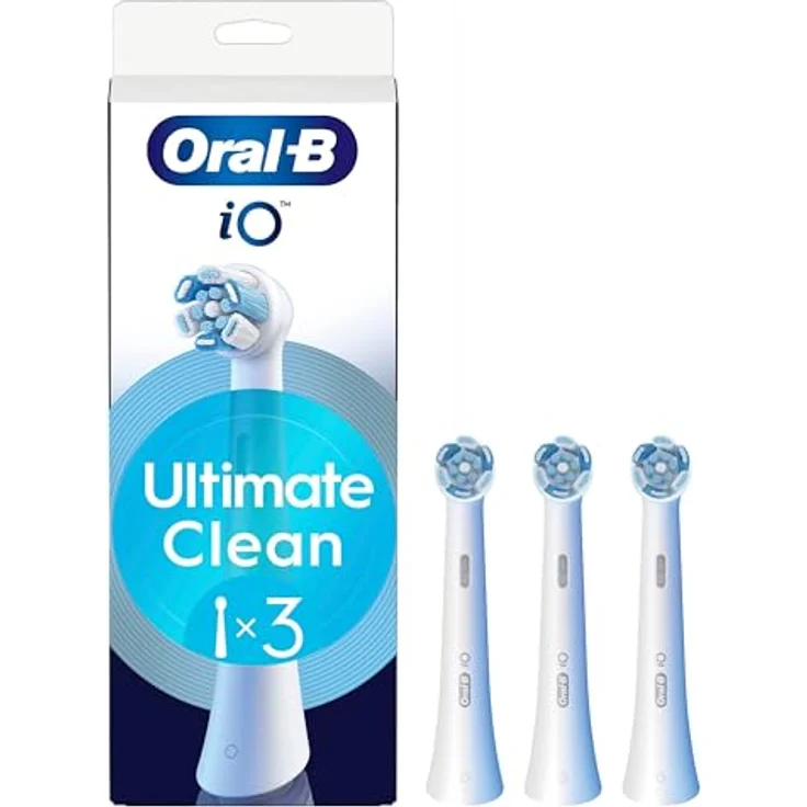 Oral-B iO Series Ultimate Clean Aufsteckbürsten, Original Rundköpfe, CrissCross-Borsten, Plaque-Entfernung, 3, Farbwechselnde Borsten – Bild 2