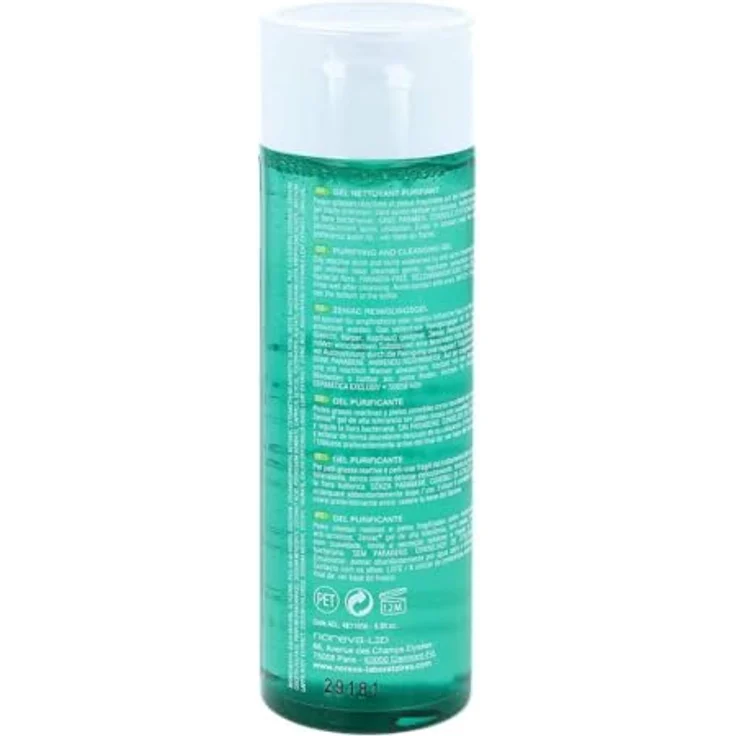 Noreva Zeniac Reinigungsgel 200 ml, für ölige Haut, unreine Haut, Mischhaut, verbessert das Hautbild – Bild 8