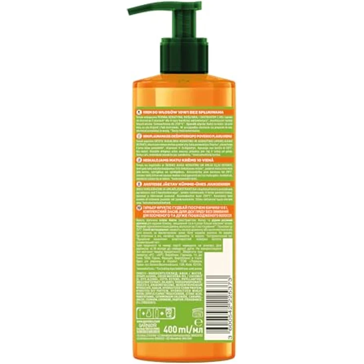 Garnier Fructis Goodbye Damage 10in1 Leave-In Conditioner für geschädigtes Haar, 400ml, intensive Feuchtigkeit und Regeneration – Bild 2