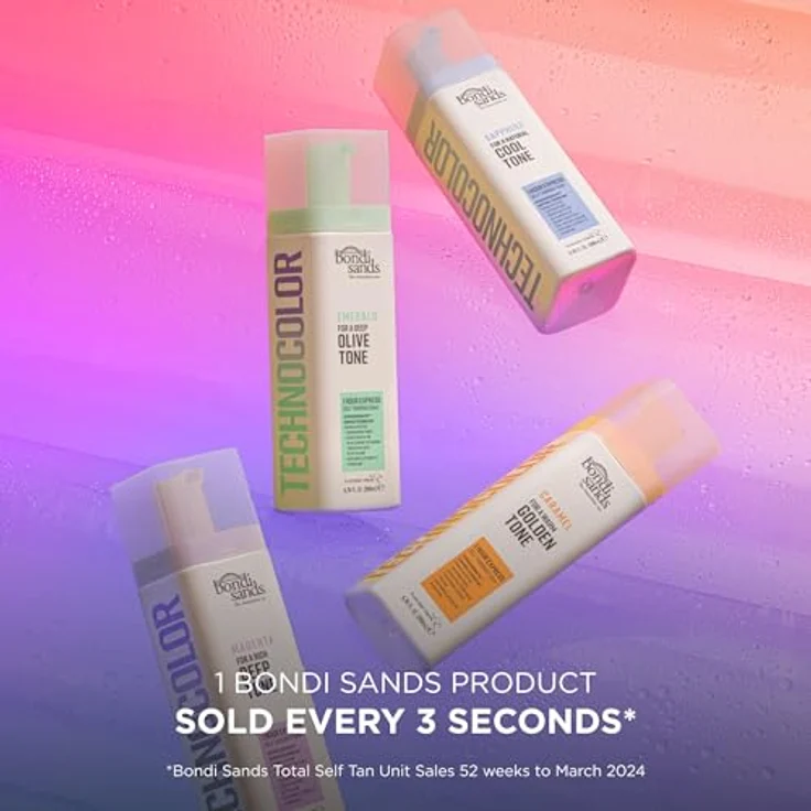 Bondi Sands Technocolor Caramel Selbstbräunungsschaum, 200 ml, mit feuchtigkeitsspendendem und natürlichem Bräunungseffekt, Farbton Warm Hydrated Glow – Bild 7
