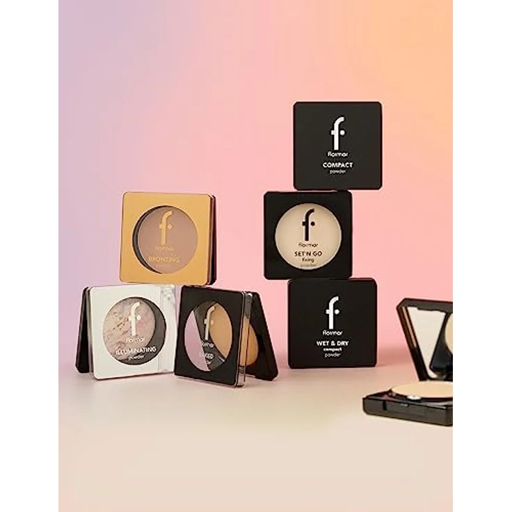 flormar Illuminating Powder Highlighter 002 Midnight Star, 7 g, für einen samtigen Effekt und langanhaltendes, makelloses Finish – Bild 7