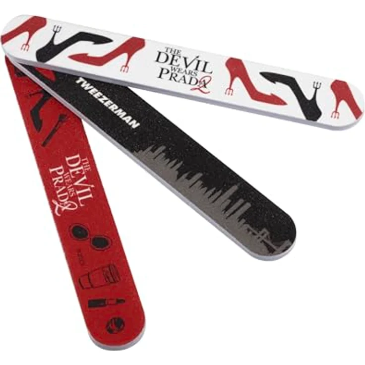 Zwilling Beauty Nagelfeilen Devil Wears Prada 2, Unisex Set mit präzisem Kürzen und Formen der Nägel, schwarz/rot/weiß – Bild 1