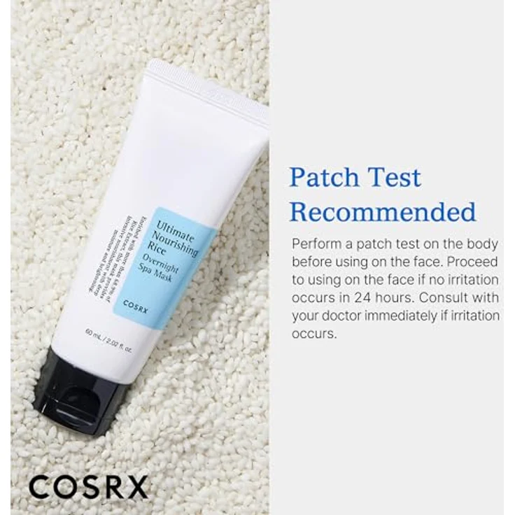 COSRX Ultimate Nourishing Rice Overnight Spa Mask, für eine gepflegte Haut 60ml, für eine gepflegte Haut – Bild 7