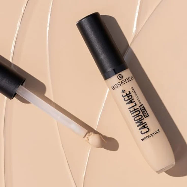 essence CAMOUFLAGE+ MATTE Flüssig-Korrektor, hochpigmentierter Concealer mit Matt-Effekt, Farbton 100, 8 ml – Bild 8