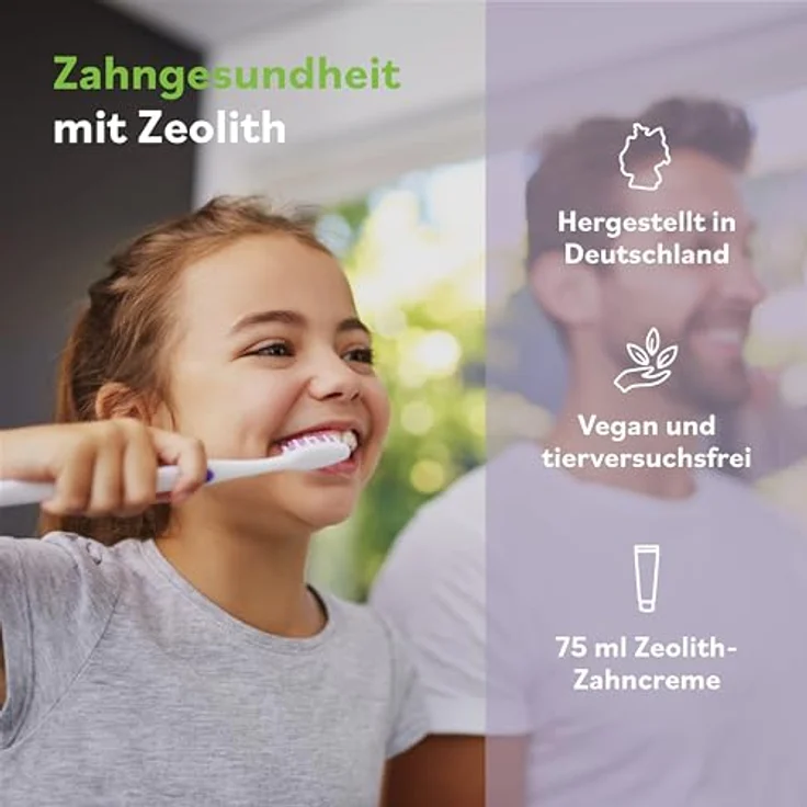 Zeolith MED Zahncreme 75 ml, Premium Xylit Zahnpasta ohne Fluorid, natürlicher Wirkstoffkomplex – Bild 5