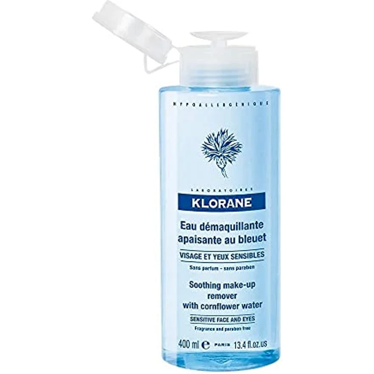 Klorane bleuet eau demaquillante Mizellenwasser 400ml für alle Hauttypen mit beruhigender Wirkung – Bild 2