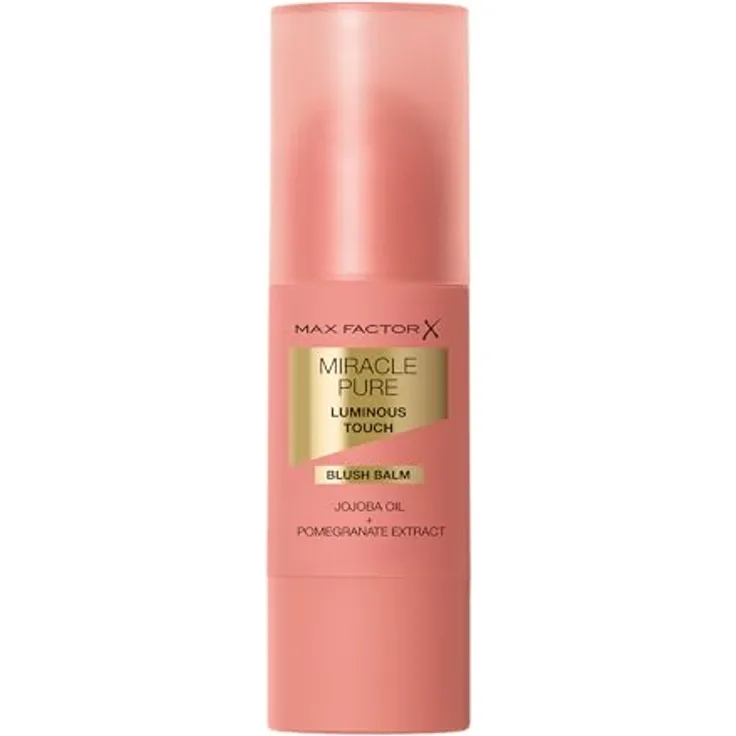 Max Factor Miracle Pure Luminous Touch Blush Balm, 30 Blushing Petal, Vegane Formel, Rouge Stick mit Bright Finish, 6g