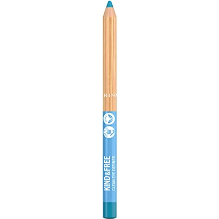 Rimmel Kind & Free Eyeliner, intensiver Liquid Eyeliner in Farbton 6 Anime Blue, 1,1 g