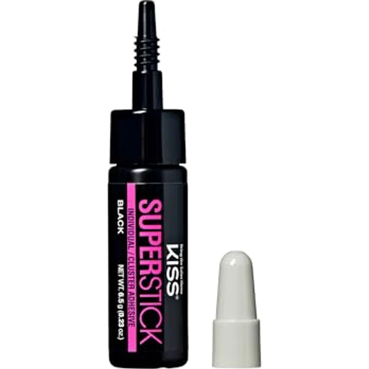 KISS Superstick Glue, Wimpernkleber für künstliche Wimpern, 6.5 g, schnelltrocknend, schwarz – Bild 9
