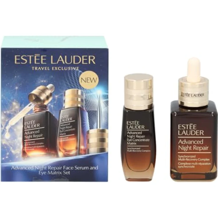 Estée Lauder Advanced Night Repair, Gesichtsserum mit 65 ml und Eye Concentrate Matrix zur Hautregeneration – Bild 1