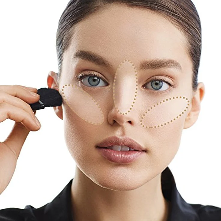 Maybelline New York Master Sculpt Kontur-Duo-Puder Medium Dark/ Puder in hellem und mittlerem Braun zum Konturieren und Highlighten des Gesichts, mit leichtem Tragegefühl, inkl. Spezialpinsel (1 x 9 g) – Bild 4