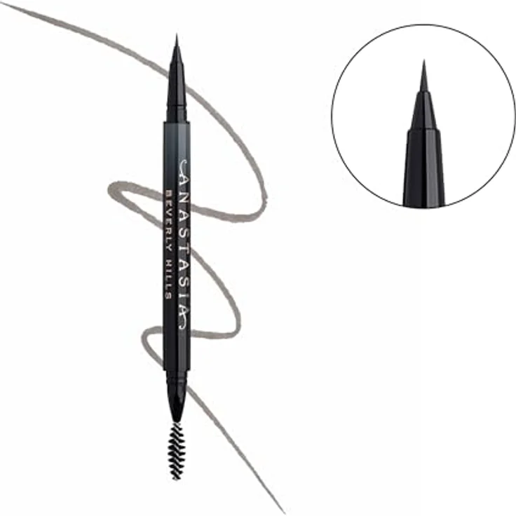 Anastasia Beverly Hills Microstroke Brow Pen, Augenbrauenstift mit mikrofeiner Pinselspitze, wasserfest, 0,5 ml, Dark Brown – Bild 2