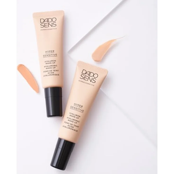 DADO SENS HYPERSENSITIVE HYALURON MAKE-UP beige 30ml - für Empfindliche Haut, für einen Natürlichen und Ebenmäßigen Teint, Mittlere Deckkraft, Stärkt die Hautbarriere und beruhigt, Vegan – Bild 5