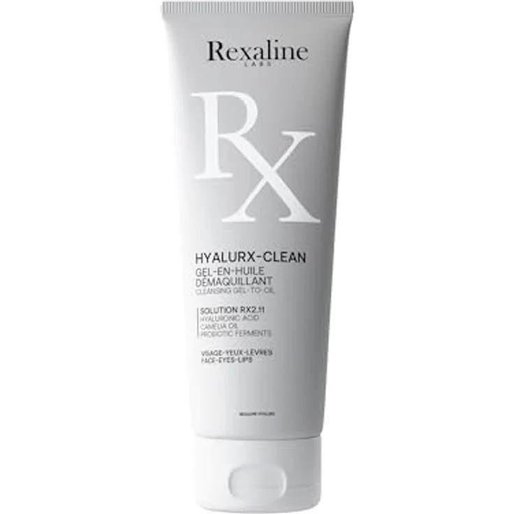Rexaline Hyalux-Clean, Gesichtsreinigung Öl-Gel, 125 ml, sanfte Make-up-Entfernung mit Hyaluronsäure – Bild 1