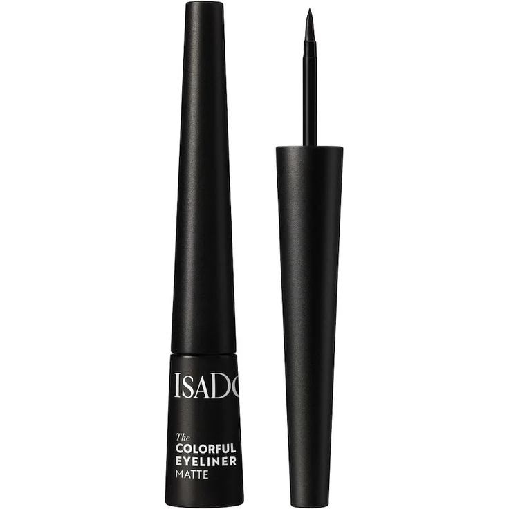 IsaDora Colorful Eyeliner 2,25 ml, hochpigmentierter Eyeliner mit mattem Finish in Schwarz