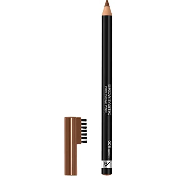 Manhattan Brow'Tastic Professional Pencil Fb. 002 Hazel, Augenbrauenstift mit integriertem Bürstchen, 1,4 g