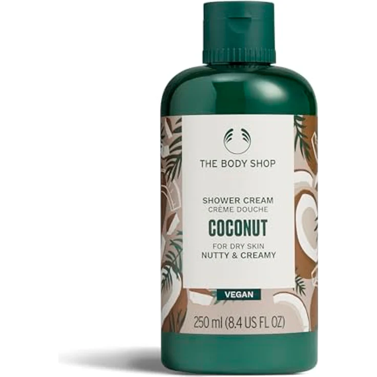 The Body Shop Coconut Bath Shower Cream, unisex, milde Duschcreme mit Kokosnussduft, 250 ml – Bild 1