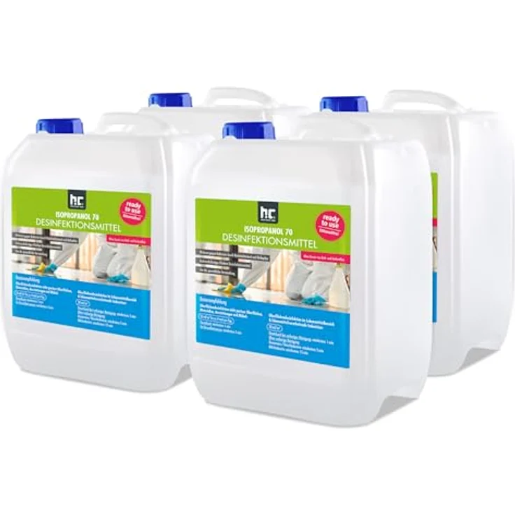 4 x 5 Liter Desinfektionsmittel für Hände & Flächen - anwendungsfertig – Bild 2