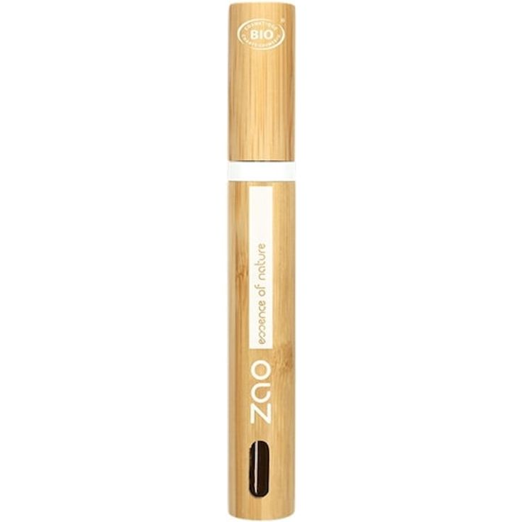 Zao Velvet Mascara, vegane Wimperntusche mit Volumen und Feuchtigkeit, 7 ml - Schwarz