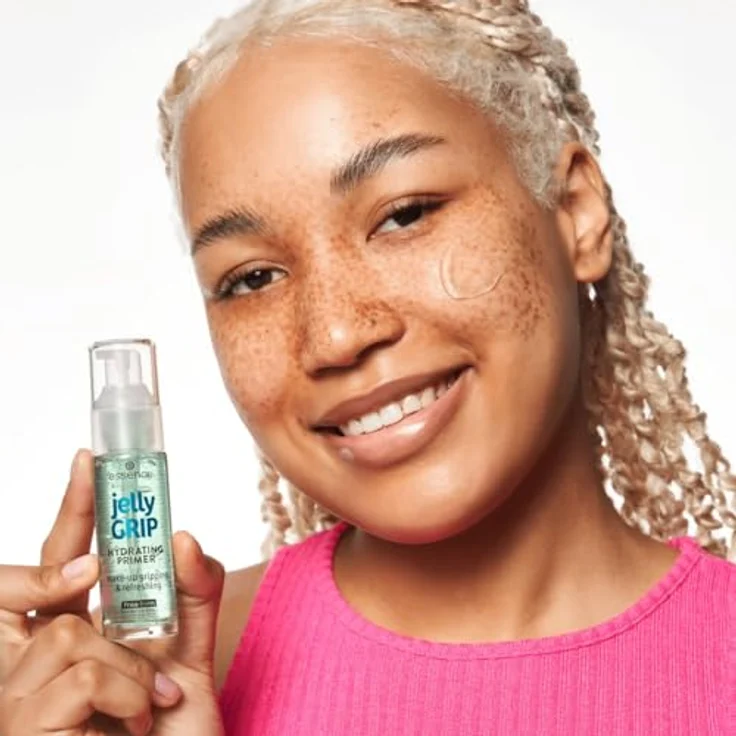 essence jelly GRIP, feuchtigkeitsspendender Make-up Primer, 29 ml, vegan, glättet die Haut und verlängert den Halt des Make-ups – Bild 4