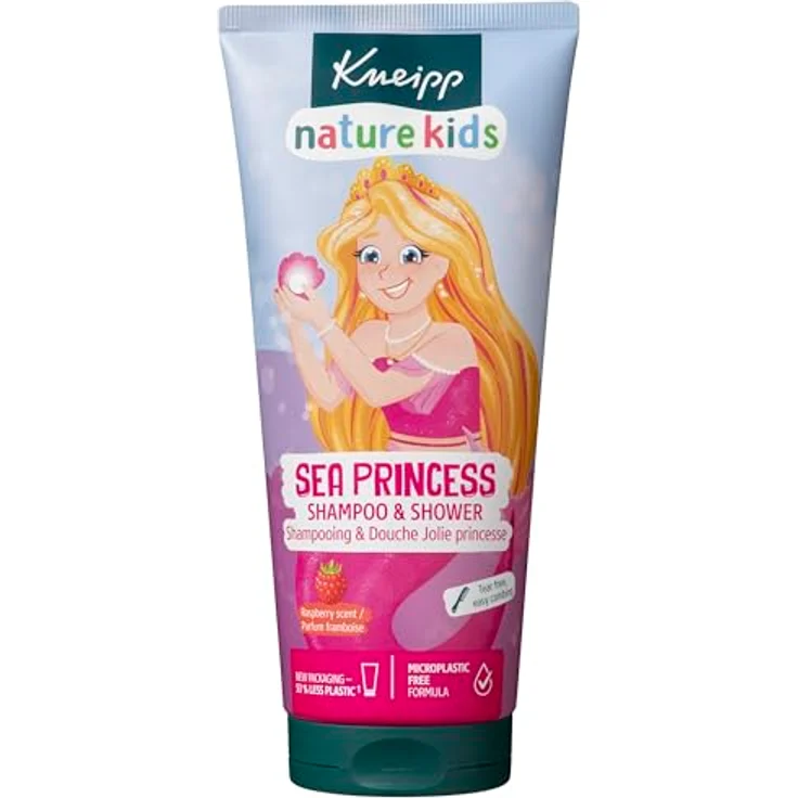 Kneipp Naturkind Seeprinzessin Shampoo & Dusche - Himbeerduft, tränenfrei & leicht kämmbar, vegan 200ml – Bild 1