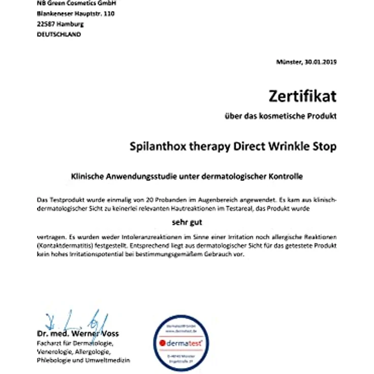 Spilanthox therapy Direct Wrinkle Stop 15 ml - Intensives Anti-Aging-Konzentrat zur Mimikglättung und Faltenreduktion – Bild 4