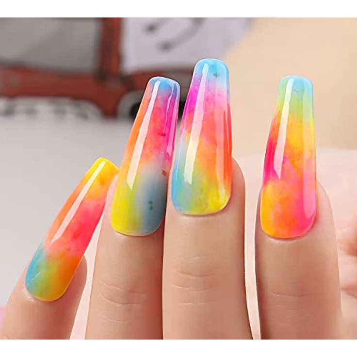 AIMEILI UV LED Gellack Set Nummer 12, mehrfarbiger ablösbarer Gel Nagellack Neon, 6 x 10ml, 21 Tage Hochglanz-Halt, kratzfest – Bild 2