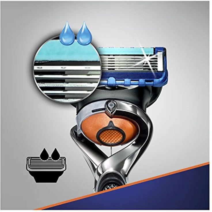 Gillette Fusion5 ProGlide Rasierer für Männer, Rasierergriff + 4 Rasierklingen, 74 g – Bild 4