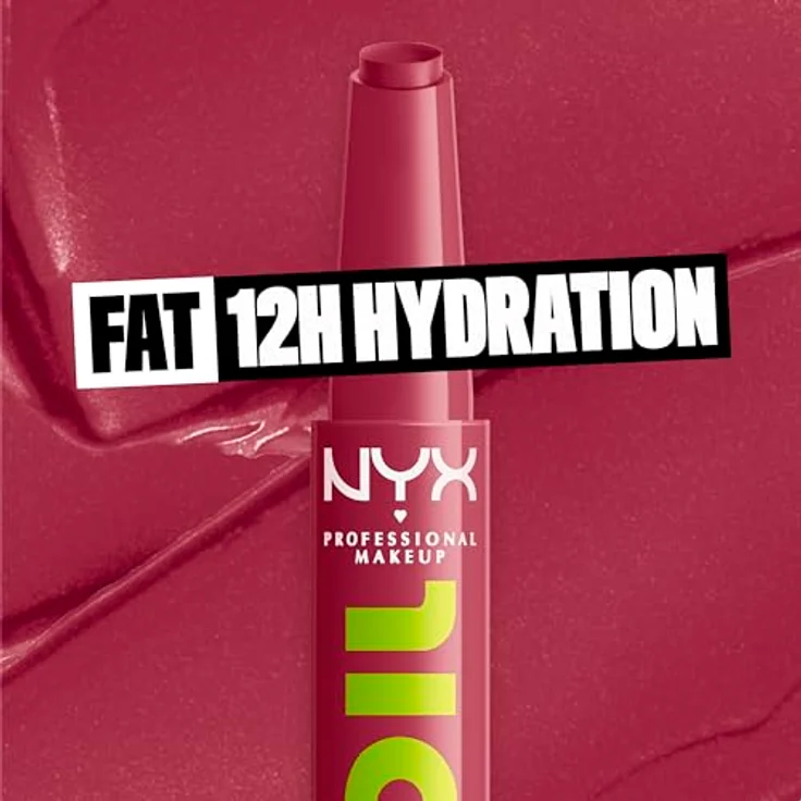 NYX Professional Makeup Fat Oil Slick Click Lippenstift, getönter Lippenbalsam mit Himbeer-, Brombeer- und Avocadoöl, 2 g – Bild 5