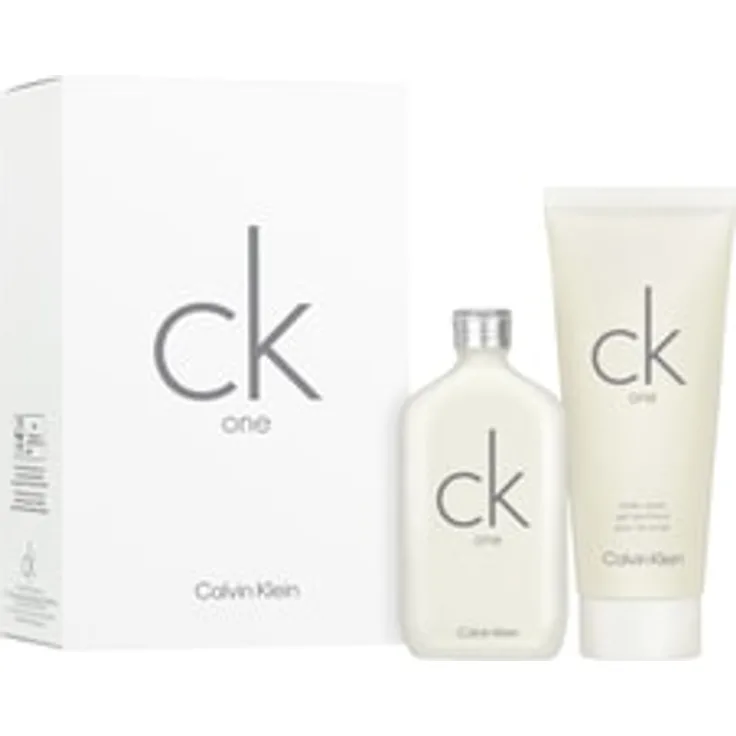 Calvin Klein CK One Eau de Toilette und Duschgel Unisex Duftset, 50 ml Parfum und 100 ml Duschgel mit Noten von grünem Tee und Bergamotte