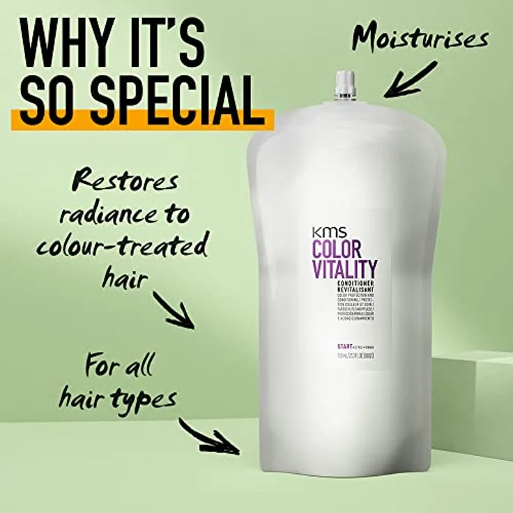 KMS Color Vitality Conditioner Pouch 750 ml, Pflegespülung für coloriertes Haar – Bild 2