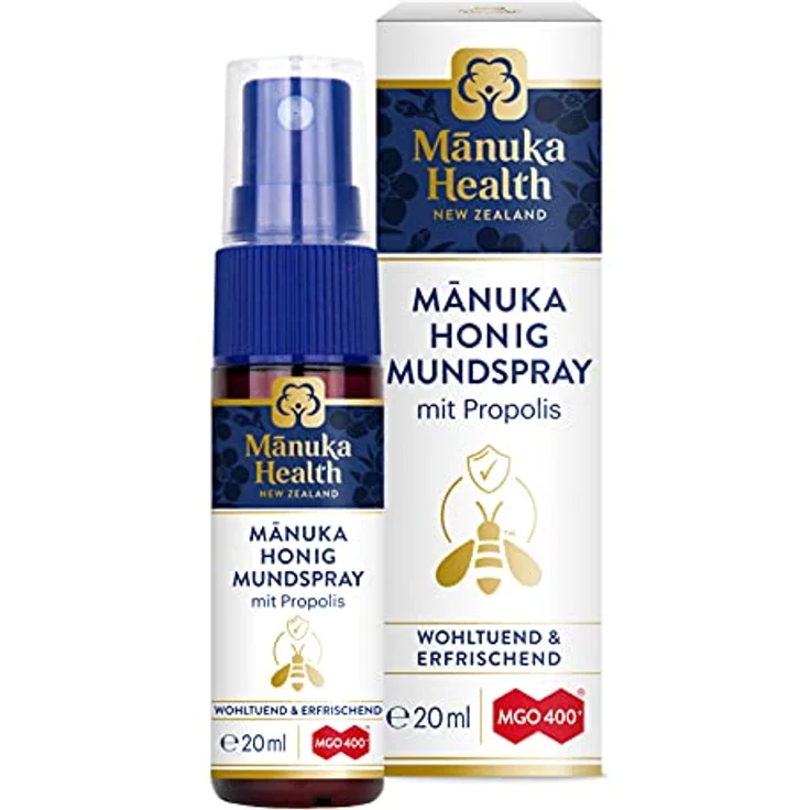 Hager Pharma Manuka HealthMGO 400+ Manuka & Propolis Mundspray 20 ml – Bild 2