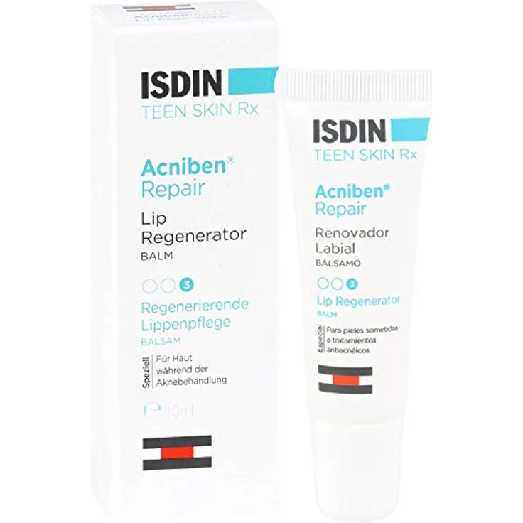 ISDIN Acniben Repair Lippenbalsam, 10ml, intensive Lippenpflege für beanspruchte Lippen – Bild 3