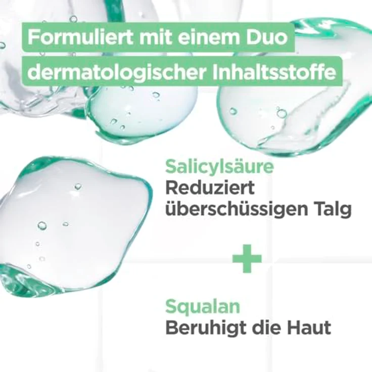Mixa Anti-Unreinheiten Comfort Cleanser, Glättet das Erscheinungsbild der Poren, Mit Salicylsäure und Squalan, Geeignet für Gesicht & Hals, Hypoallergen, 150 ml – Bild 4