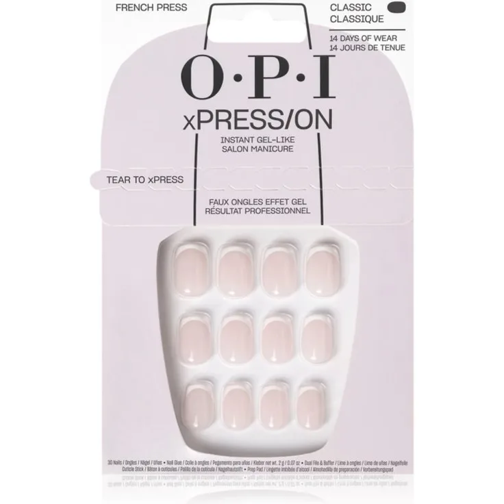 OPI xPRESS/ON künstliche Fingernägel French Press, 30 Stück, für Damen