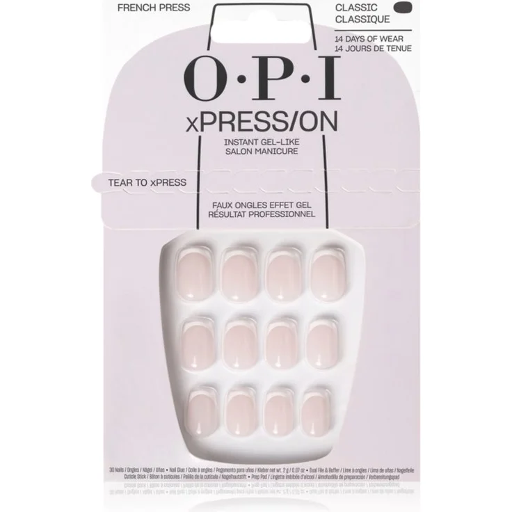 OPI xPRESS/ON künstliche Fingernägel French Press, 30 Stück, für Damen