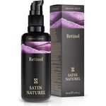 SatinNaturel Retinol Serum 50ml - Hochdosiertes Retinol + Hyaluron + Bio Aloe Vera + Niacinamide + Salicylsäure - Auch für Hals & Dekolleté - Strahlende Haut ohne Pickel - Vegan Skincare