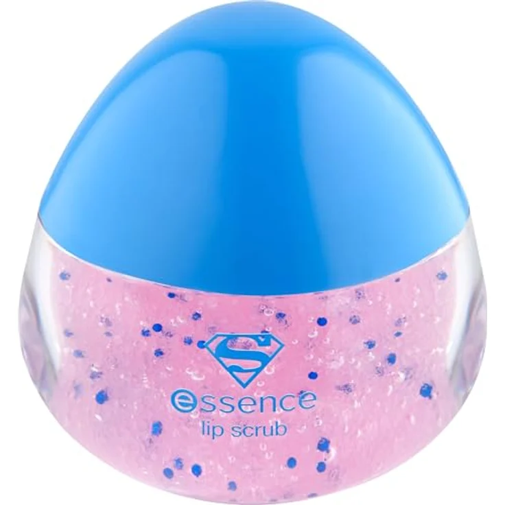 Essence Superman Lip Scrub, Lippenpeeling für Damen mit rosa Zuckerkörnchen, 11 g – Bild 2
