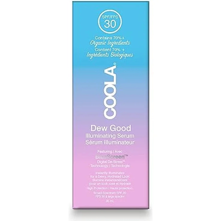 Coola Dew Good Illuminating Serum, feuchtigkeitsspendendes Gesichtsserum mit SPF 30 und probiotischer Formel, 35 ml – Bild 1