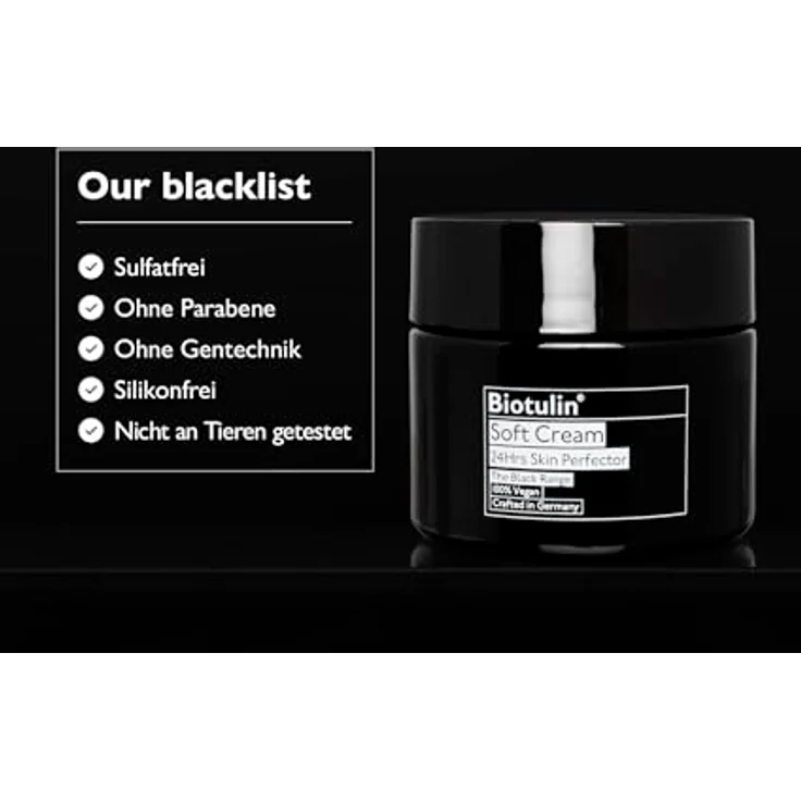 Biotulin Soft Cream 50ml - Anti-Falten Feuchtigkeitscreme mit Spilanthol und Hyaluronsäure - aufgepolsterte Haut für 24 Stunden – Bild 4